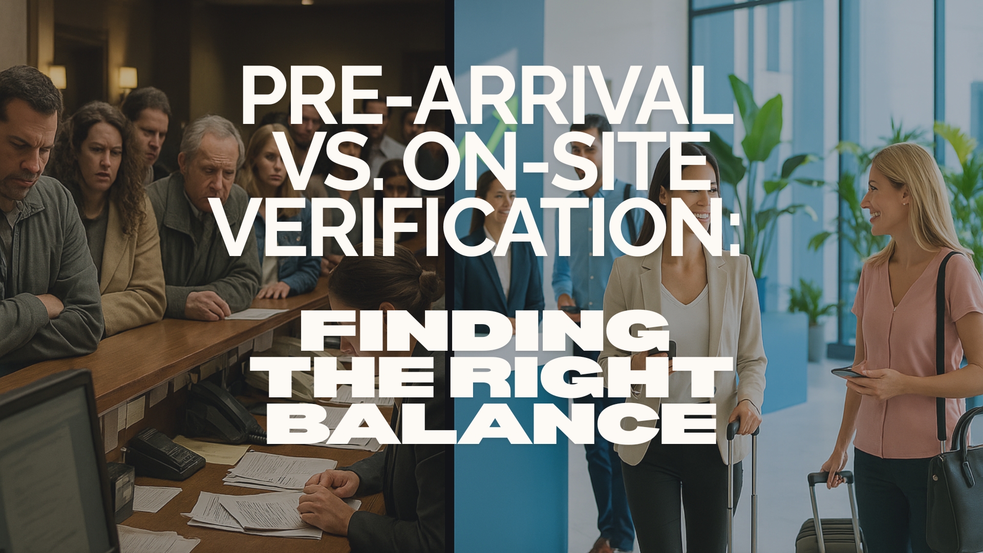 Pre-Arrival vs. On-Site Verification: Finding the Right Balance